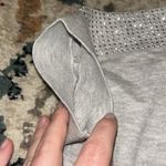 Minnie Rose  studded halter short sleeve silver sweater Photo 6