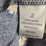 Justify  navy and yellow ditsy floral strapless romper size large NWT Photo 4