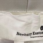 Newbury Kustom White Denim Raw Hem High Rise Wide Leg Flare Pull On Jeans Size L Photo 10