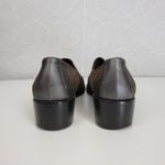 Donald J Pliner Womens Shoes Size 9‎ Silver Brown Embossed Slip Photo 2