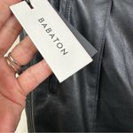 Aritzia NEW  Babaton Vegan Leather Trousers Womens 6 Black Belted Ankle Pants Photo 9