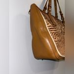 Brahmin  Rare Style Crocodile Leather Saddle Brown Tote Photo 10