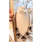 J Crew Statement Necklace With Multicolor Gemstones & Gold Photo 3