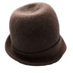 Toucan Collection Brown Wool Hat with Side Bow Fedora Photo 5