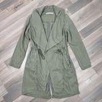 Max jeans  Tencel Drape Front Cinch Waist Utility Jacket‎ Sage Green XS Photo 13