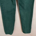 Bongo Vintage  Jeans Green Juniors Size 3 Tapered Leg Retro 90s Ankh‎ Peace Love Photo 7