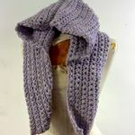 Handmade Sparkly lilac knitted hood knit scarf Photo 0