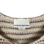 Croft & Barrow Vintage Crochet Knit Cream Short Sleeve Button Up Top Sz Small Photo 2