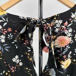 FRNCH  The Amaria Floral Dress in Black Floral size Small Short Puff Sleeves NWT Photo 10