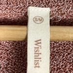 Wishlist Surplice Sweater Womens S/M Pink Textured Linen Blend Cozy Slouchy Boho Photo 3