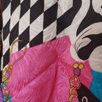 Adrianna Papell  Vintage Silk Bright Long Sleeve Button Top Vibrant Size 4 Retro Photo 1