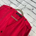 Vintage Gillian Red Silk V Photo 6