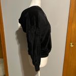 Alice + Olivia Alice + Olivia black velour hoodie kangaroo pocket size XS NEW Photo 2