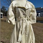 Pearl women’s trench coat 3/4 length sleeve size xs Yellow Photo 0