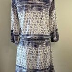 Michael Stars  Charlotte Print Boho Rayon Print Drawstring Tie Dress Women's Sm Photo 7