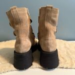 Free People Latte Suede Emmet Lace Up Lug Sole Boots Photo 4
