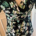 Ric Rac Wrap Top Black Floral Size XS Photo 6