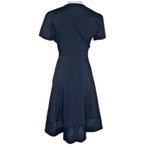 T Tahari Women's Cotton Faux Wrap Floral Embroidered Fit & Flare Midi Dress 10 Photo 2