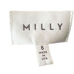 Milly  Dress Virgin Wool Cutout Shoulder Tailored Sheath Gray Pinstripe Size‎ 8 Photo 6