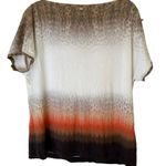 St. John  Ombre Animal Print  Super Soft‎ Top Size S Oversized Photo 1
