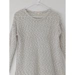 Aeropostale Women’s Sweater Long Sleeve Ivory Silver Thread Open Knit Size Small White Photo 2
