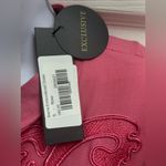 G.D.S By HELENAM Camellia Rose Pink Midi Sleeve Dress with Embroidery Sz S Photo 6