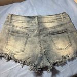 Source Unknown  Light Blue Frayed Jean Shorts Photo 3