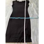 Velvet Torch Black Sleeveless Round Neck Fitted Stretch Bodycon Dress Large Photo 7
