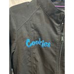 Healing Hands Cookies SF Embroidered Zip Up Jacket Black Size S Photo 1