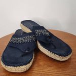 Bare Traps Karma Beaded Flip Flops in Dark Navy Size 7 Navy Boho Sandals Blue Photo 1