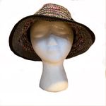GRACE HATS BLACK & PINK CLOCHE STYLE COTTON & PAPER HAT Multiple Photo 3