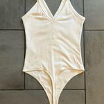 Abercrombie & Fitch White Tank Henley Snap Up Sleeveless Bodysuit Photo 3