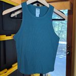 PINK - Victoria's Secret NWT  Hunter Green Ribbed Tank Bra Top Size Small Photo 1