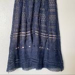 Alya NWT Francesca's Fit-n-Flare Mesh Lace Overlay Navy/Nude Dress Size XS Photo 8