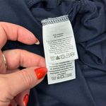 Eddie Bauer Navy High Waist Wide Leg Cropped Casual Pants Size Large, EUC Photo 4