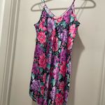American Vintage VTG 90s Pixiecore Purple & Pink Floral Patterned Cami Slip Mini Dress - M Photo 7