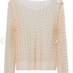 Pearl Sheer Top White Size 4 Photo 3