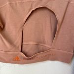 Adidas Stella McCartney Peach True strength cropped long Sleeve Top size M Pink Size M Photo 6
