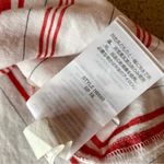 Madewell  Women’s striped red white button down shirt ruffled sleeves size XXS Photo 8