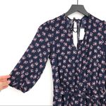 Superfoxx Belted 3/4 Sleeve Jumpsuit Floral Navy M Photo 3