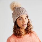 Free People Confetti Cable Pom Beanie Photo 4