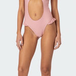 Edikted  Cut-Out Swimsuit Pink Photo 0
