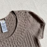 Gerard Darel Angora Blend Light Brown Knit Sweater Babydoll Dress Photo 4