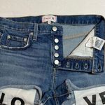 Sundry Mid Rise LO/VE Exposed Pocket Denim Shorts Size 26 Festival Vacation Photo 4