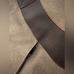 K2 Classic Fashion The Genova Hobo Tote Bag Green Canvas & Leather 18”x16” Brown Photo 4