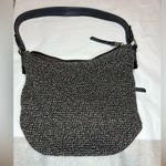 The Sak  Sequoia Black Crochet Purse Handbag Leather Shoulder Strap boho Photo 0