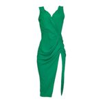 Amanda Uprichard NEW  Pomona Dress, Dark Green, Small Photo 4