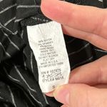 Comfy USA asymmetric striped stretch jersey knit tunic black and white size S Photo 8