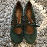 Jeffrey Campbell Green Suede Torch Mary Jane Wedges. Size 6.5 Photo 3