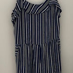 Ann Taylor  LOFT Romper.‎ Size 8 Navy Striped. Summer Photo 0